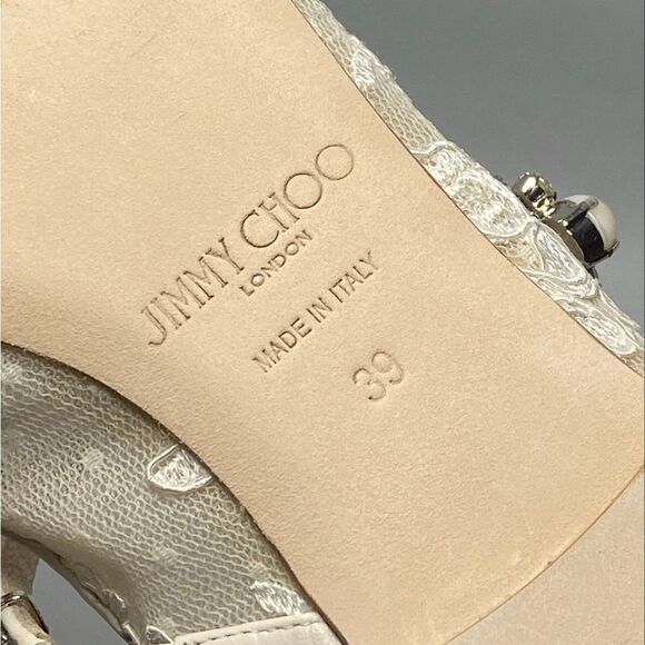 Jimmy Choo Baily Embellished Lace Flats size 39 - Picture 13 of 13